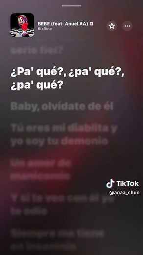 Bebe: La Canción de Anuel y 6ix9ine