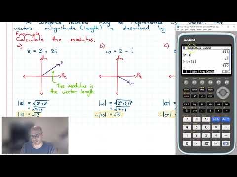 Modulus and Argument with Technology (Casio fx-CG50 AU)