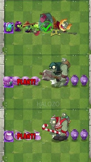 PvZ 2 Vase Breaker - 3 Cosmic Plant Teams Vs 4 Gargantuar Zombie Vases - P44 #shorts #youtubeshorts