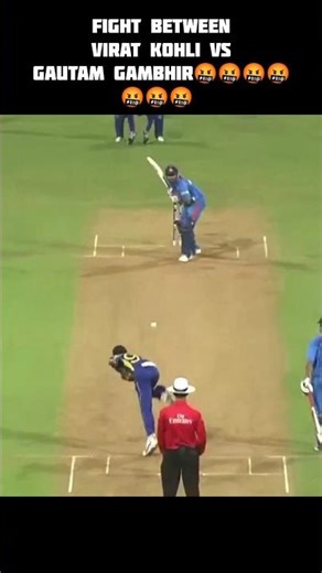 8th over of 2011 odi world cup final |virat kohli and gautam gambhir fight at last #cricket#trending