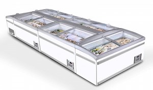 [Hot Item] Self Contained Supermarket Island Frost Free Freezer