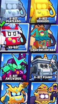 The best 8-Bit skins #brawlstars #shorts