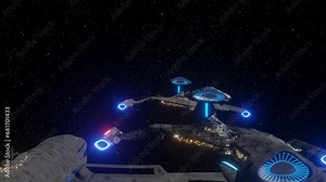 3d illustration, alien, alien extraterrestrial, ant, background, battlestar worlds destroyer, beautiful, color, combat ship, design, fantasy, futuristic, galaxy, graphic, illustration, outer space, pl