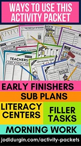 Check out our printable  Back to School Activity Packet for...