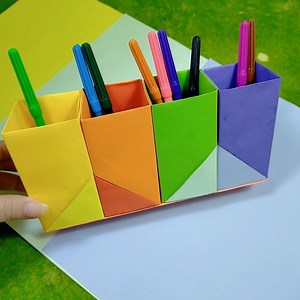 How to make a paper Pen Stand (Pen Holder). | Mr. Creative