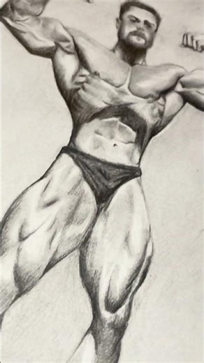 💪body builder✍#drawing #art #bodybuilder #sketch #pencildrawing #draw #sketchbook #painting #artist