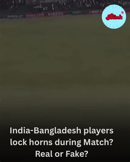 Blink on Instagram: "This video shows an on-field fight between Indian and Bangladeshi players during the 2025 Champions Trophy series. Multiple Fact Checkers found that the video is from the Under-19 World Cup final in 2020. Reportedly, two Indian and three Bangladeshi players were charged by the ICC for their involvement in the on-field fight. Bangladeshi captain Akbar Ali also apologised for the incident. Hence, it is clear that a five-year-old video was falsely shared as recent. #bangladesh