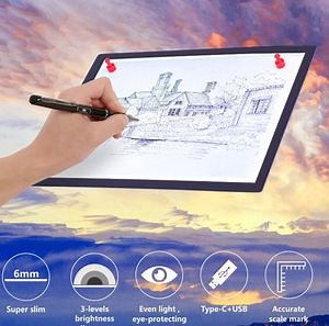 [Hot Item] A3 Plastic Diamond Painting Tracing Pad Drawing Panel Copy Board Light Box