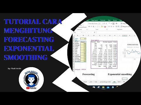 cara menghitung Forecasting Exponential smoothing di Excel