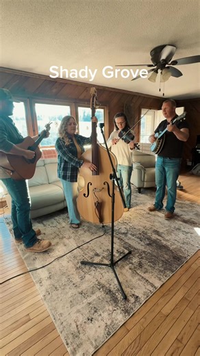 A little Shady Grove for your day. 🌿 #shadygrove #bluegrass #traditionalmusic #acoustic #appalachianmusic @fiddlinrhiannon @Nathan @MicahRay @Rachel Stewart