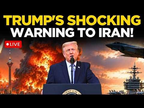 TRUMP WARNS IRAN LIVE: President Issues 'Deadly Warning' To Tehran | Trump Speech LIVE | US News
