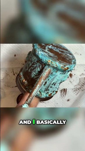 Dry Brushing Copper Patina: Highlighting Techniques Revealed #shorts