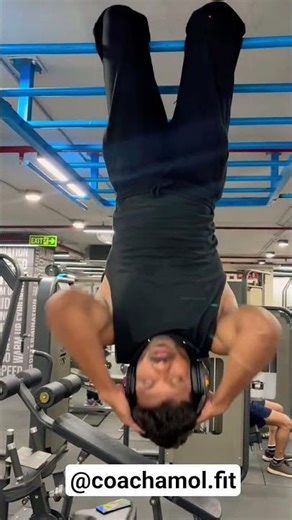 Upside down Ab Crunches.