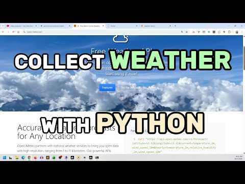 Collect Weather Data with Python (Free API open-meteo + Scheduler Tutorial)