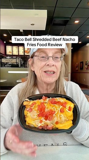 Taco Bell Shredded Beef Nacho Fries Food Review #foodreviews #tacobell #texmex