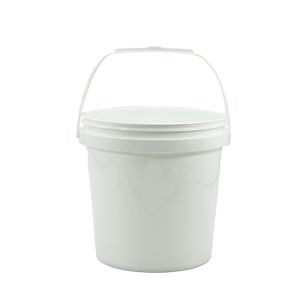 [Hot Item] White 12L Plastic Bucket Food Storage with Lid