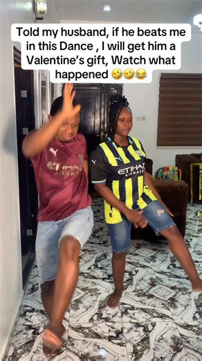 Mr & Mrs Treandy on Instagram: "Never challenge your husband with benefits attached 🤣🤣🤣 #marriage #reelsviral #couples #husbandandwife #dance"