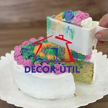 Como cortar um bolo redondo em fatias iguais com Fatiador de Bolo Decorutil - Dicas Decorutil