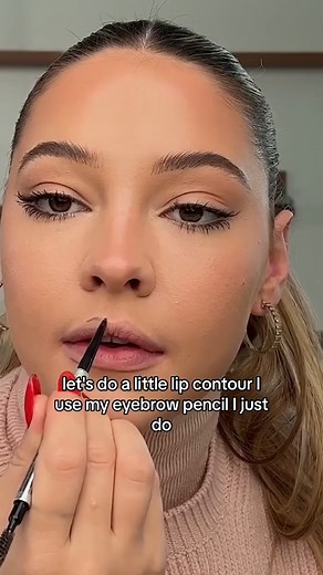 5.1K views · 25 reactions | Fun Fact: #MadelynCline uses her Benefit Precisely My Brow Pencil as a 2-in-1 brow and lip product  Watch how the Outer Banks actress' uses her favorite brow pencil (and lip contour) in her everyday routine. | Allure | Facebook