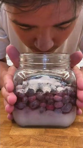 1 week of making blueberry syrup the long slow way
