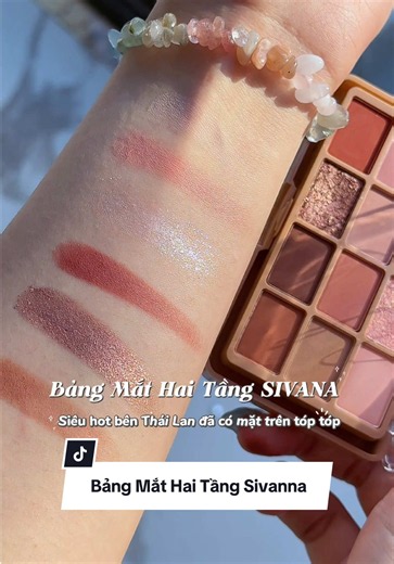 Bảng mắt hai tầng Sivanna 15 ô: full face du lịch tiện gọn