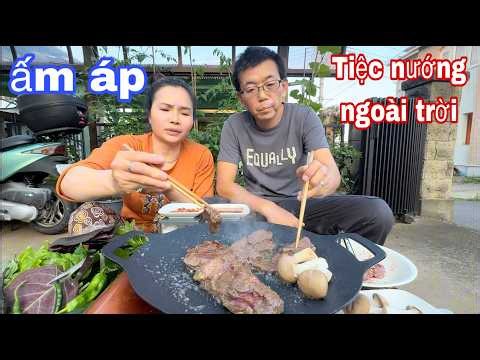 Daughter-sponsored BBQ for Mom and Japanese Stepdad, a cozy outdoor grill party