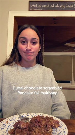 Dubai Chocolate Pancake Fail: A Mukbang Experience