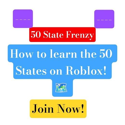​How to learn the 50 States on Roblox! 🗺️ #Roblox #Shorts