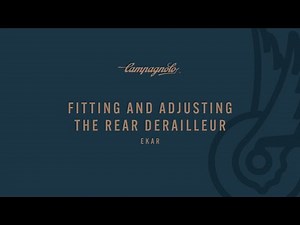 MONTAGGIO E REGOLAZIONE CAMBIO EKAR 13S