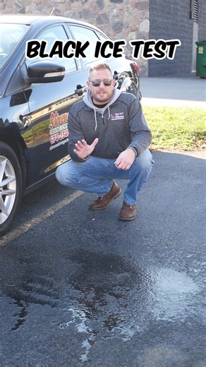 Wet roads can hide black ice. ❄️ Test your brakes and stay alert! And remember, if you do skid, steer where you WANT the car to go. Drive safe. 👍🏼