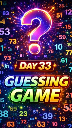 Number Guessing Game in Python – Beat the Computer! Day 33/100 #shorts