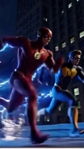 the flash vs. zoom on race #marvel #avengers #dccomics