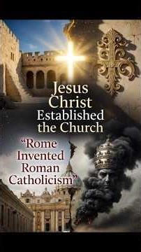 Jesus Christ established his church!!....but then.. Corrupt men crept in and invented The Papacy!