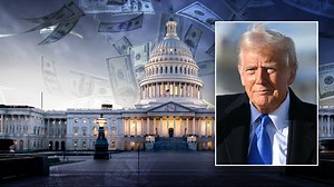 President Trump polls the crowd during his 100-day speech on what they prefer to call Joe Biden — Sleepy Joe or Crooked Joe?