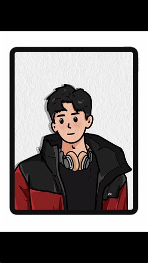 Real Photo to Cute Cartoon 😍 | iPad Drawing