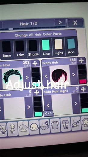 complete side tut| #gacha #tutorial