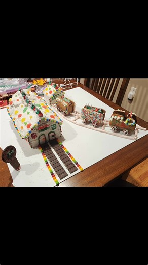 1.7K views · 44 reactions | The Gingerbread Train Station that I made for my job's Gingerbread Village!!!! It came out much better than I thought it would!!!! #gingerbreadvillage #gingerbread | Boopie | Facebook
