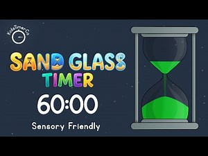 60 Minute Sand Glass Timer - Kids Sensory Friendly Visual Timer