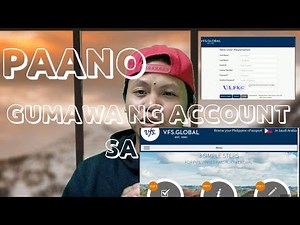 PAANO GUMAWA NG ACCOUNT SA VFS GLOBAL | HOW TO CREATE ACCOUNT ON VFS GLOBAL USING MOBILE PHONE