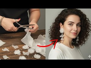 DIY Luxury Silk Flower Infinity Earrings (My Best-Selling Design!)😍