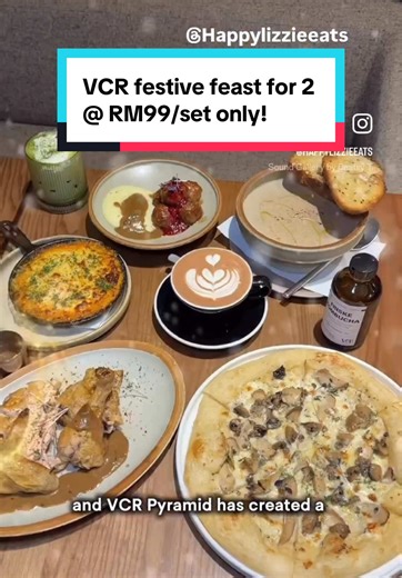 Celebrate the season with VCR’s Special Festive Feast for 2 priced at just RM99/ set exclusively at VCR Sunway Pyramid! 🎄🍽️ Choose between the Merry Mash & Balls with tangy berry sauce, or the classic cheesy, creamy #ShepherdPie – both hearty, comforting options perfect for the holidays. 🥧 Each festive set also includes an aromatic mushroom soup drizzled with truffle oil, served with crispy seeded sourdough toast, plus a half roasted chicken that’s tender and juicy 🔥 I also added on their ha