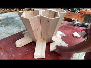 Beautiful Craft Woodworking Ideas That Will Fascinate You // Make Your Own Unique Rustic Planter Box