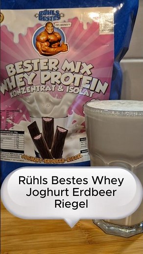 Rühls Bestes - Whey Protein Joghurt Erdbeer Riegel im Test ! Wie schmeckt es? #protein #wheyprotein