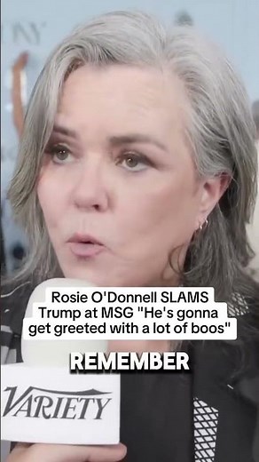 Rosie O'Donnell Says Trump Will Get BOOED at MSG 😳 #Trump #Politics #RosieODonnell