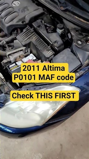 2011 Altima MAF Code EASY FIX #autorepair #mechaniclife #nissan #altima #p0101 #maf #diy #shorts