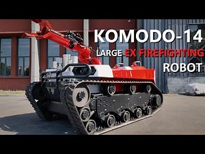 Large explosion-proof firefighting robot.#robotics #firefighting #tank