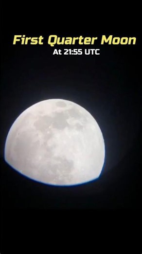 First Quarter Moon are coming 🤩💀#space #spaceevent #astronomy