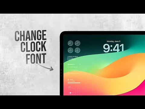 How to Change Clock Font on iPad Lock Screen (tutorial)