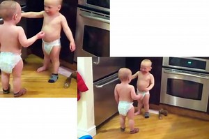 Twin babies talking in their own 'baby language' becomes YouTube hit