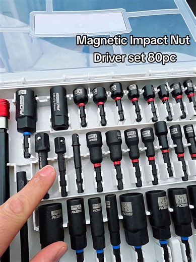 Magnetic Impact Nut Driver Set - 80 Piece Overview
